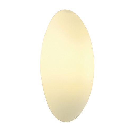 Wand- und Deckenleuchte WL 103 E14, oval, satiniertes Glas