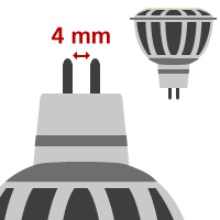 LED MR11/GU4 ( 12V )