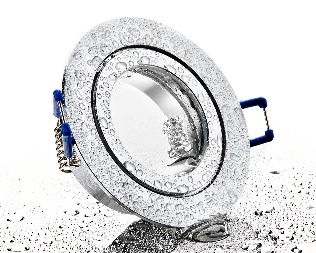 LC-Light ALU Einbaustrahler Bicolor rund mit Klickverschluss IP44