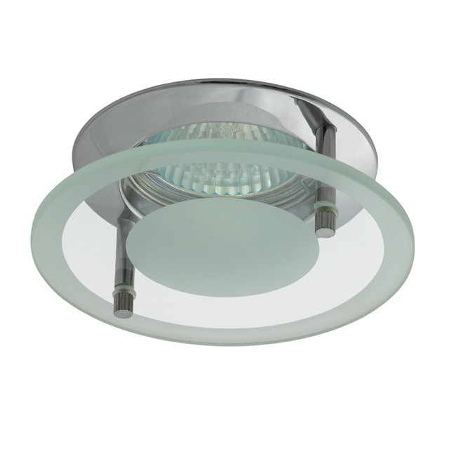 1_Einbaustrahler DINO CTX-DS02G/B-C, MR-16, rund, Alu/Chrom/Glas, 95mm