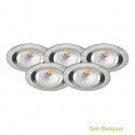 LED KOMPLETT-SETs Einbaustrahler 7 Watt GU10 230V COB-LED Warmweißes Licht ! Helligkeit = ~50 Watt