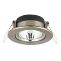 LED Downlight Nickel Einbauleuchte 6W 400lm 2700K superflach dimmbar schwenkbar warmweiß Tolle Optik