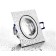 LC-Light ALU Einbaustrahler Chrom viereckig mit Klickverschluss IP44