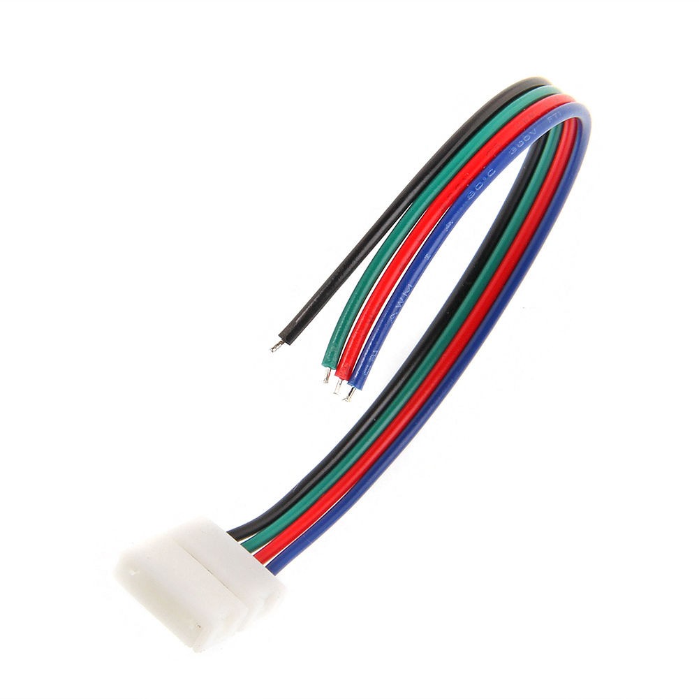 1m RGB-LED Anschlußkabel fertig gelötet mit Gabel für LED Stripes