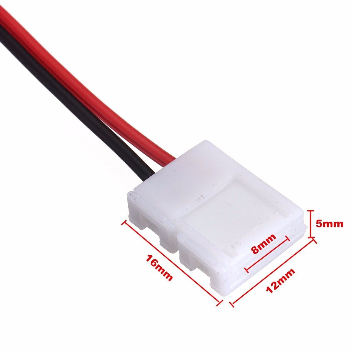 16-teiliges LED Strip Verbinder-Set – Inkl. L-Winkel & Gerade Stecker Für 8 Mm Streifen