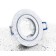 LC-Light Druckguss Einbaustrahler rund Weiß Matt IP44 MR11