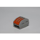 WAGO Verbindungsklemme 3fach mit Betätigungshebel