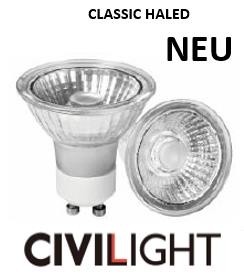 Civilight GU10 KC50T5-22830 230 Volt 5.0W 300lm 2700Kelvin bis 2100Kelvin 4060574228305