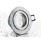 LC-Light ALU Einbaustrahler Chrom rund mit Klickverschluss IP44