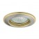 4_Einbaustrahler-Einbaurahmen HORN CTC-3114, rund, Stahlblech, 82mm, Satinnickel/Gold