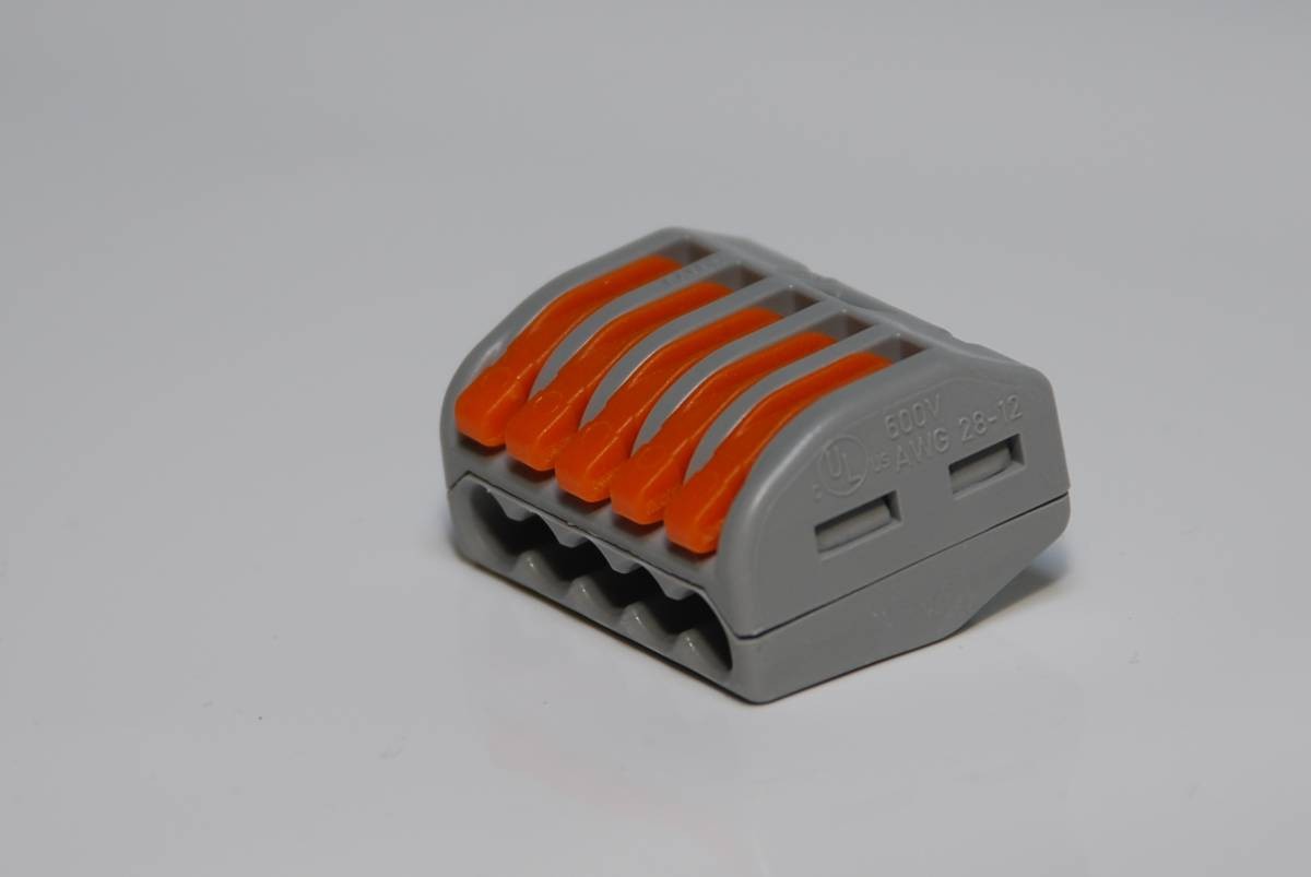 WAGO Verbindungsklemme 5fach mit Betätigungshebel