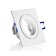 LC-Light Druckguss Einbaustrahler viereckig Weiß Matt IP44 MR11